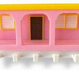 Porta Llaves Pared La Casita Bad Bunny Dtmf Deco Rosa Rosa Claro