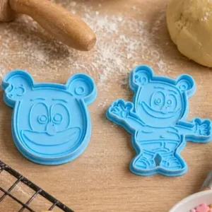 Kit Cortantes + Marcador Oso Gominola Galletitas Osito Celeste
