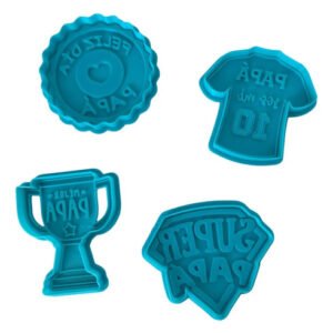 Kit Cortantes De Repostería Galletitas Masa Día Del Padre