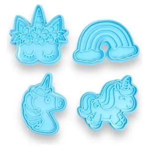 Kit Cortante Unicornio Arcoiris Repostería Galletita Masa
