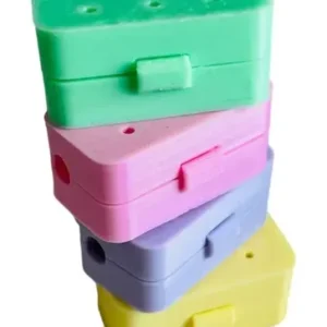 Funda Tapa Protectora Cepillo De Dientes P Viaje Estuche X4 Multicolor (verde, Rosa, Lila, Amarillo)