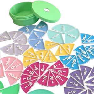 Set Fracciones Circulares Escolar Matematica Didactico