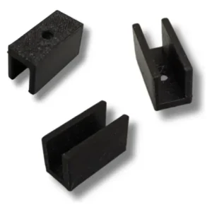 Soporte Grampas Sujeción 6mm X 20mm Tira Led Neonflex X30u Negro