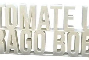 Cartel Para Decoracion Barra De Tragos Corpóreo Letrero Bar Tomate Un Trago Bobo Blanco
