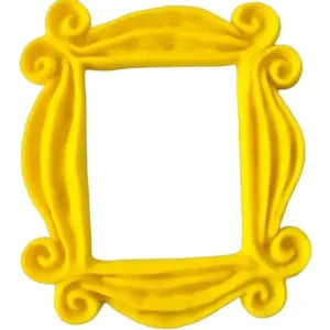 Marco Cuadro Mirilla Puerta Serie Friends 19cm Grande Amarillo