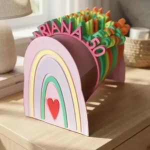 Soporte Organizador De Vinchas Para Niñas Infantil Nena Rosa