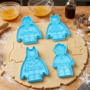 Kit Cortantes Batman Lego Robin Guason Reposteria Galleta Celeste