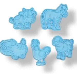 Kit Cortantes De Reposteria Galletitas Animales De Granja