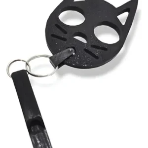 Kit Llavero Autodefensa + Silbato Manopla Gato Varios