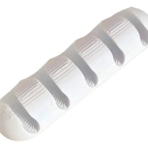 Soporte Organizador De 5 Cables Para Pared O Escritorio Blanco