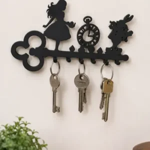Porta Llaves Alicia En El País De Las Maravillas 30cm Negro