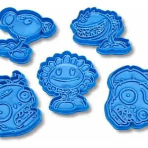 Kit Cortantes Plantas Vs Zombies Repostería Galletitas Masa
