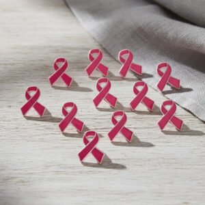 Pin Prendedor Escarapela Lazo Rosa Amarillo Pack 10 Unidades