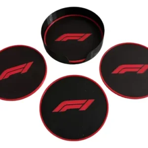 Set 4 Posavasos Fórmula 1 F1 Carrera Autos Tuning Colapinto F1 Negro Rojo