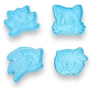Kit Cortantes Repostería Galletitas Sonic Knuckles Tails