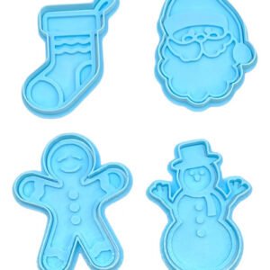 Kit Cortantes De Repostería Galletitas Masa Navidad Jengibre