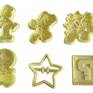 Kit Cortantes De Reposteria Galletitas Mario Luigi Kit 2