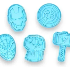 Kit Cortantes De Repostería Galletitas Masa Avengers Marvel