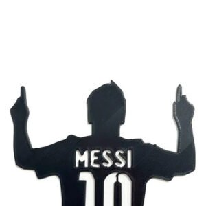 Adorno Messi Pared Puerta 10 Plastico Figura Deco