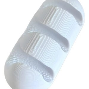 Soporte Organizador De 3 Cables Para Pared O Escritorio Blanco