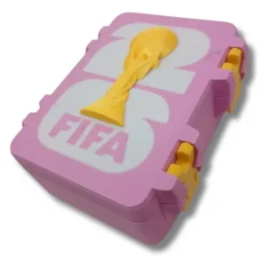 Caja De Figuritas Mundial Fifa 2026 Organizador Outlet Caja Mundial Fifa 2026 Rosa