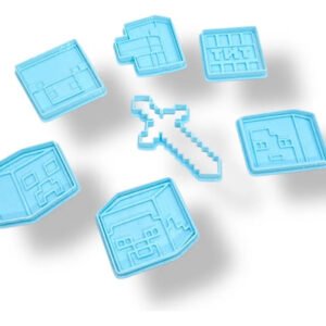 Kit Cortantes Marcador Minecraft Galletitas Repostería Set