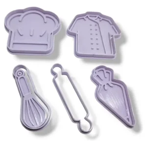 Kit Cortantes Reposteria Cheff Cocinero Cocina Galleta 3d
