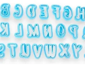 Cortantes Letras Abecedario Kit Mayúscula Arcilla Masa