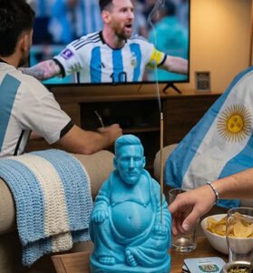 Porta Sahumerios Messi Buda Deco Adorno Impresion 3d  Messi Buda