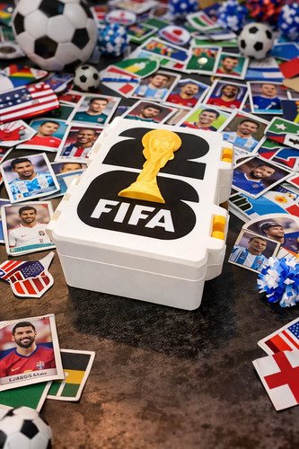 Caja Para Figuritas Mundial Fifa 2026 Organizador Estuche Mundial 2026 Caja Figuritas Blanca - Imagen 3