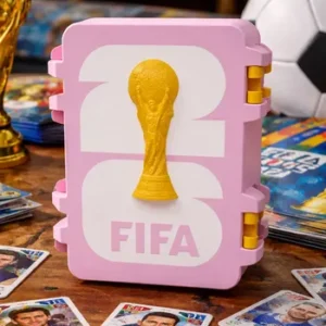 Caja Para Figuritas Mundial Fifa 2026 Organizador Estuche Mundial 2026 Caja Figuritas Rosa