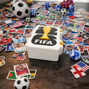 Caja Para Figuritas Mundial Fifa 2026 Organizador Estuche Mundial 2026 Caja Figuritas Blanca