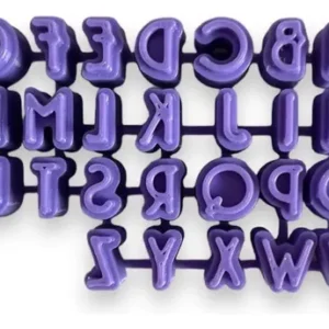 Sellos Letras Abc Cerámica Arcilla Repostería Tamaño 2  Variante 8