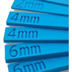 Kit Varilla Niveladora X6 Repostería Arcilla Masa 40cm 2mm-4mm-6mm