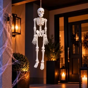 Esqueleto Humano Articulado 30cm Halloween Cotillon Hueso
