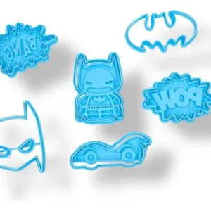 Kit Cortantes De Repostería Galletitas Masa Batman