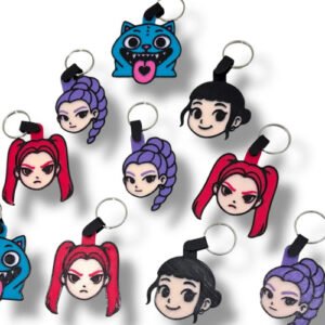 Llaveros Souvenir Personajes Pack 10u Kuromi Minecraft Mario