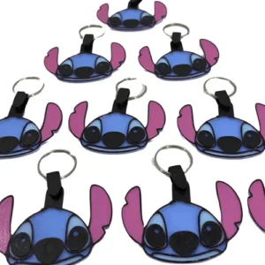 Llaveros Lilo & Stitch Disney Souvenir 3d Cumpleaños X10u Cara Stitch