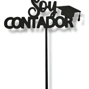 Cake Topper Torta Cartel Egresados Soy Licenciado Me Recibí