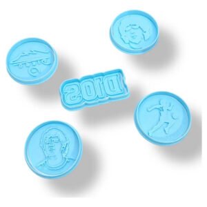 Kit Cortante+marcador Maradona Diego Dios Reposteria Galleta Celeste