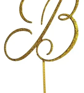 Cake Topper Adorno Torta Personalizado Glitter Brillo