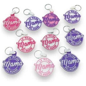 Llaveros Día De La Madre Mamá Souvenirs Combo X10 Unidades Surtidos