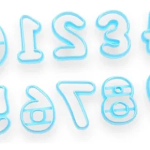 Kit Cortantes De Reposteria Galletitas Numeros Set 0 Al 9