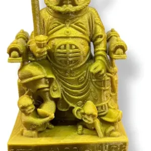 Estatua Zhong Kui Imagen Decorativa Adorno Protección Hogar Dorado