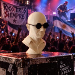 Busto Indio Solari Patricio Rey Y Sus Redonditos De Ricota Blanco