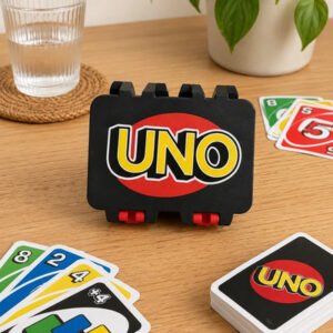 Caja Porta Cartas Juego Uno Estuche Oganizador Negro