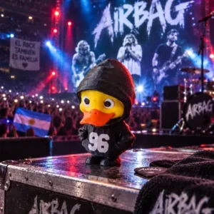 Figura Pato Patricio Airbag Banda Rock Patito Guitarra